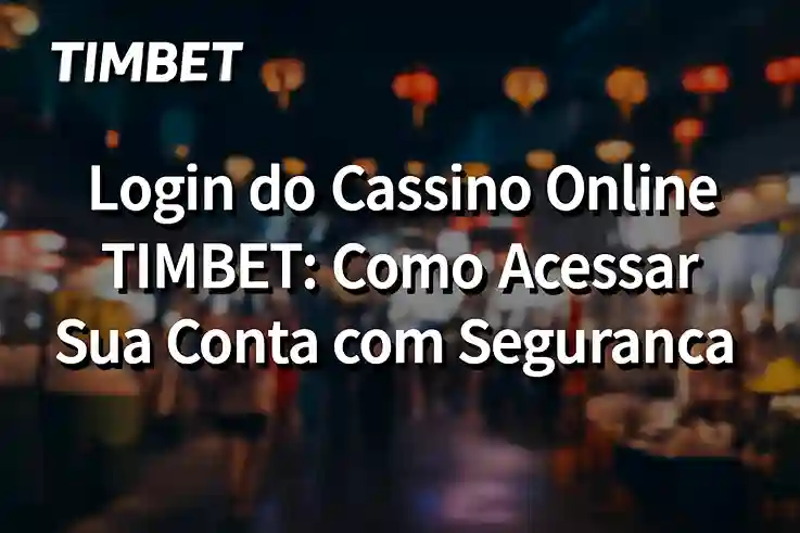 Criar uma nova Conta no plataforma TIMBET